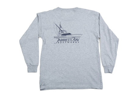 Jarrett Bay Youth 90 Line Drawing Long Sleeve Tee