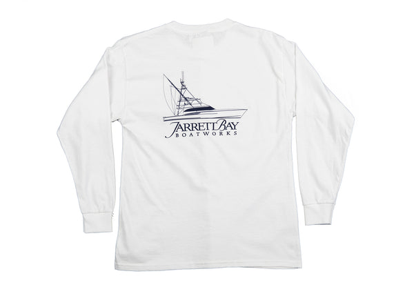Jarrett Bay Youth 90 Line Drawing Long Sleeve Tee