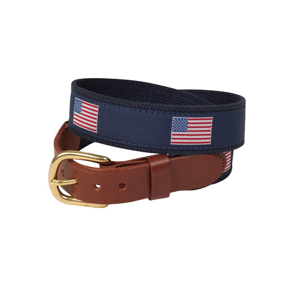 US Flag Ribbon Belt