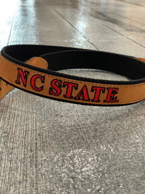 NC STATE LEATHER BELT