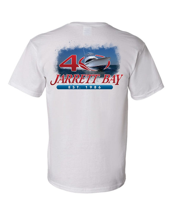 Jarrett Bay 40th Anniversary White T-shirt