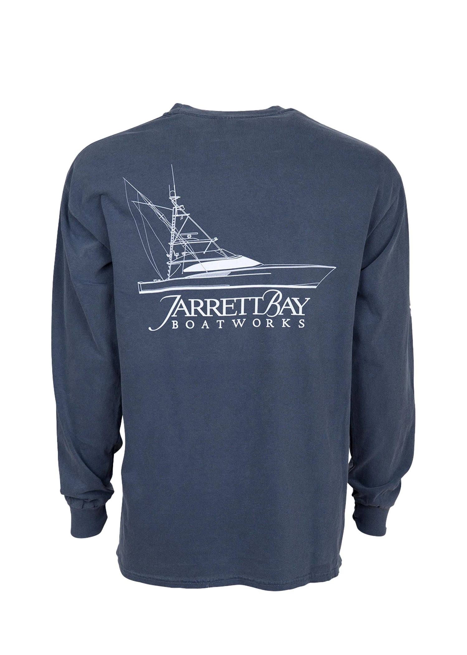 77 Line Drawing Long Sleeve T-shirt - Jarrett Bay Boathouse