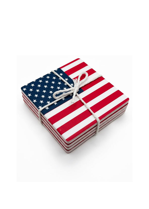 American Flag Coasters