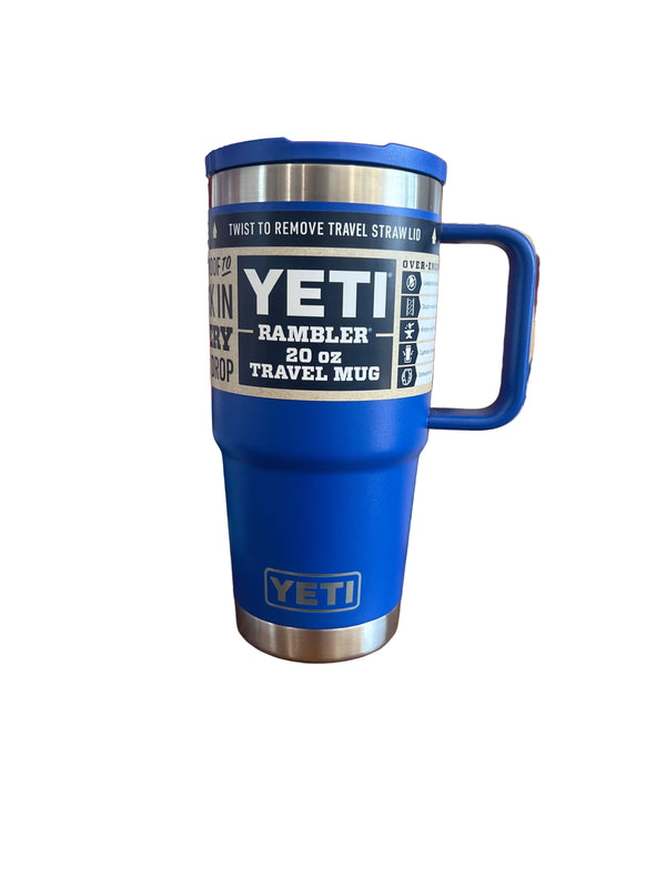 Yeti Rambler 20oz Travel Mug Royal Blue