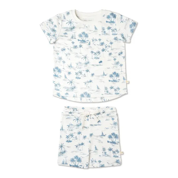 Tee & Shorts Set-Coastal