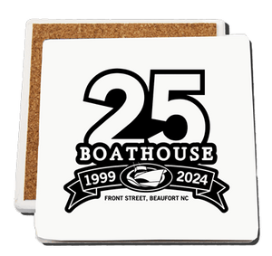 Boathouse 25th Anniversary Stone Coaster