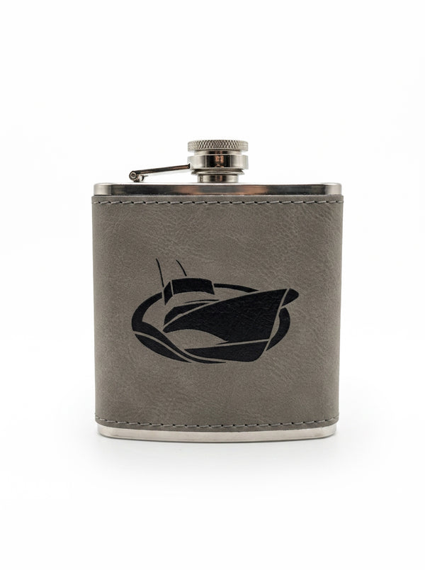 Classic Logo Grey Flask