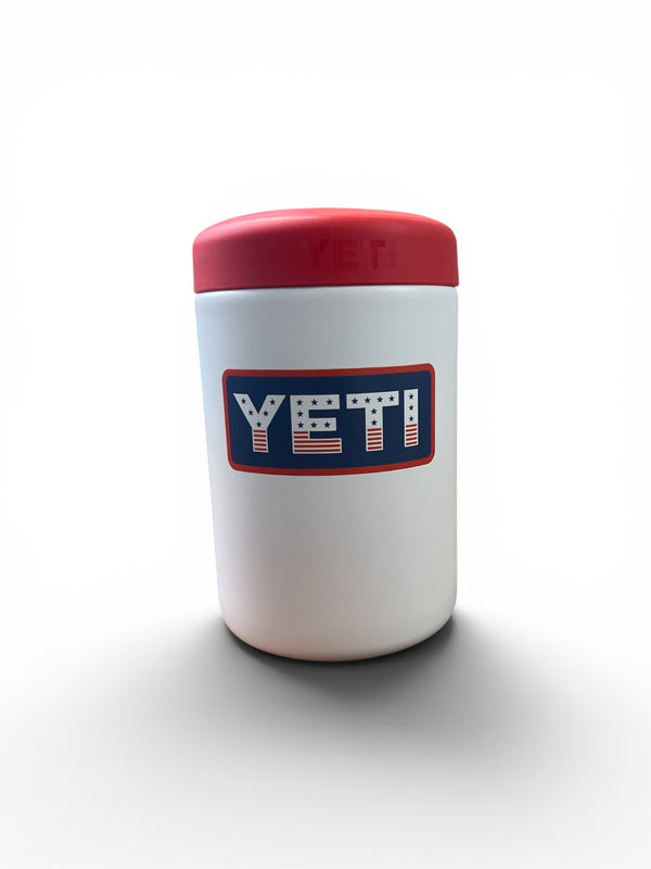 Yeti Red, White, & Blue Can Colster