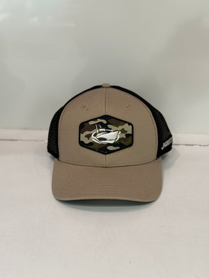 Jarrett Bay Camo Classic Patch Trucker