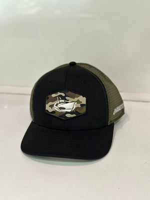 Jarrett Bay Camo Classic Patch Trucker