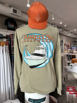 Jarrett Bay Boat Wave Long Sleeve T-shirt