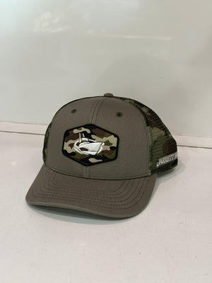 Jarrett Bay Camo Classic Patch Trucker