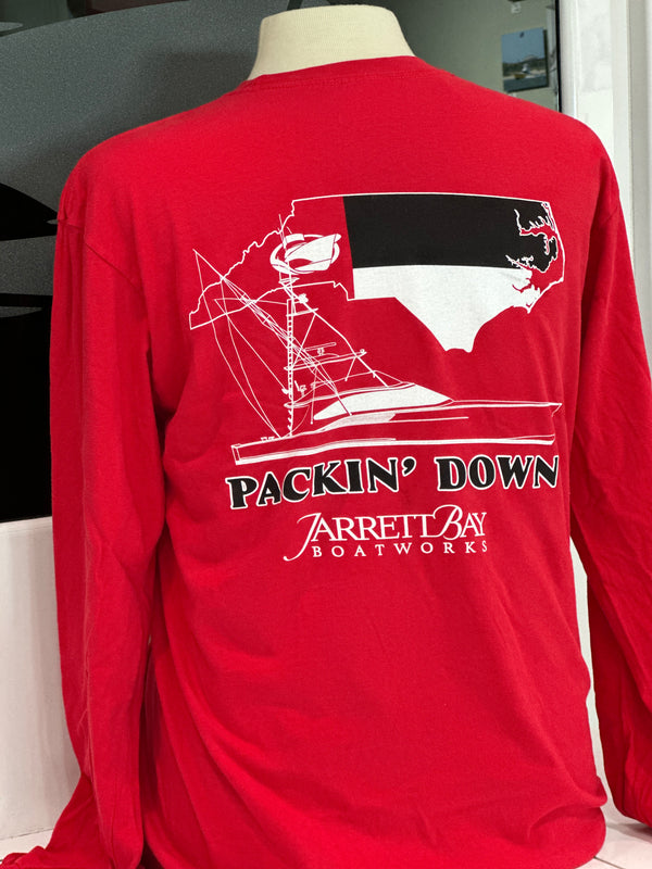 Jarrett Bay Packin' Down NC Long Sleeve T-Shirt