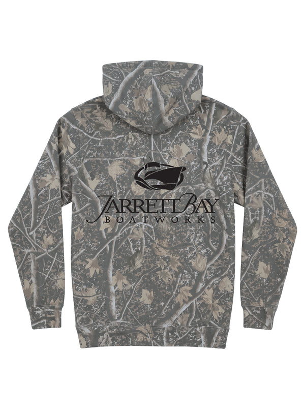 Jarrett Bay Classic Logo Deadwood Camo Hoodie