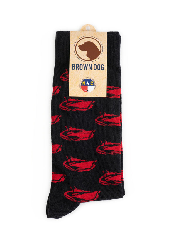 Jarrett Bay Logo Brown Dog Socks