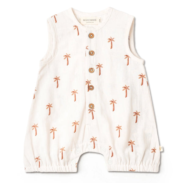 Palm Bubble Romper