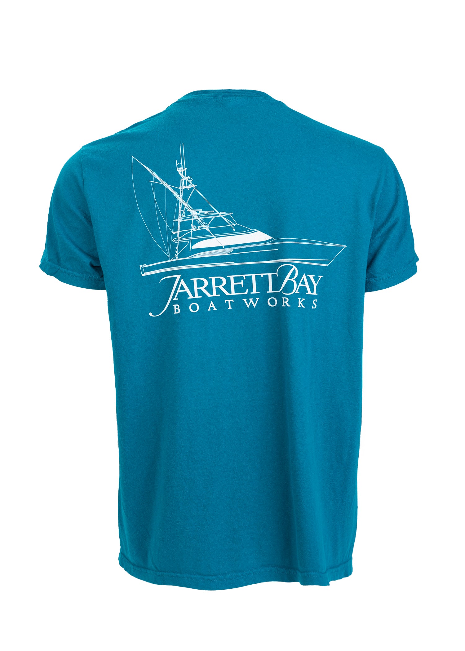 90 Line Drawing Short Sleeve T-Shirt - Jarrett Bay Boathouse