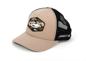 Jarrett Bay Camo Classic Patch Trucker