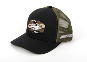 Jarrett Bay Camo Classic Patch Trucker