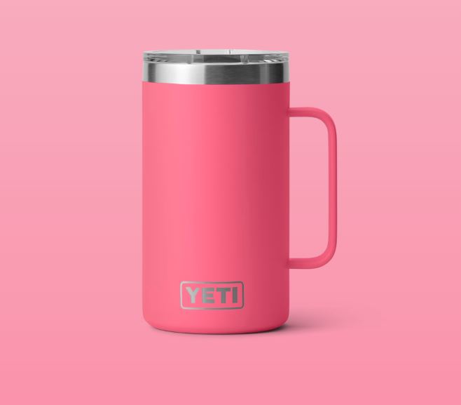 Yeti Rambler 24oz Tropical Pink - Jarrett Bay Boathouse