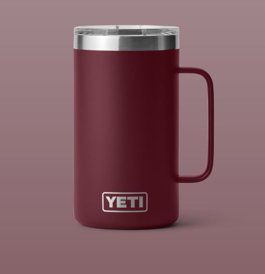 Yeti Rambler 24 oz Mug Wine Red - Jarrett Bay Boathouse