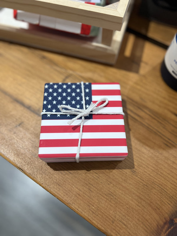 American Flag Coasters