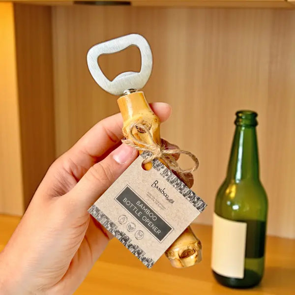 Bamboo Bottle Opener