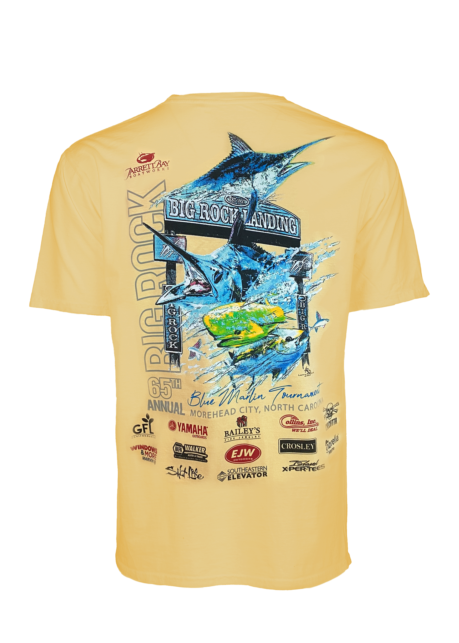 65th Annual Big Rock Blue Marlin Tournament T-shirt - Jarrett Bay