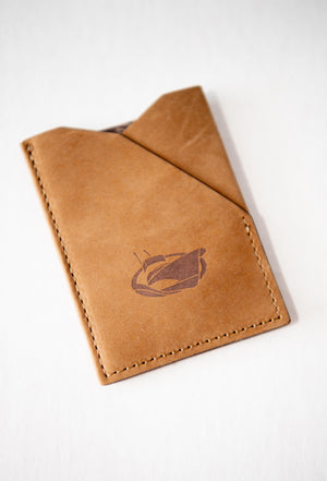 Jarrett Bay Embossed Slim Front Pocket Leather Wallet