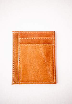 Jarrett Bay Embossed Front Pocket Leather Wallet